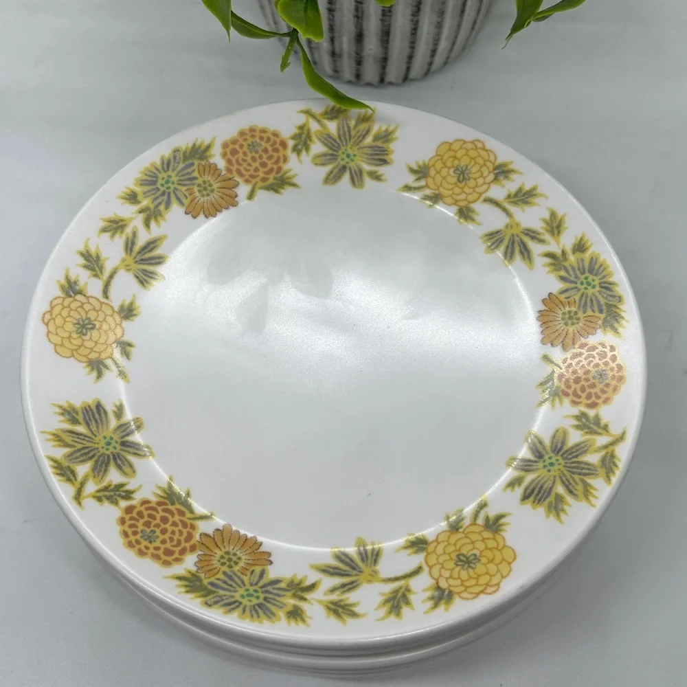 VTG 6 Noritake Progression SUNNY SIDE Marigold 6-1/4